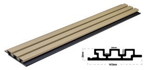WPC PANEL 2ης ΓΕΝΙΑΣ ΜΕ 3D ΠΗΧΑΚΙΑ 25/147.5mm LIGHT OAK  5550 Φωτογραφία 3