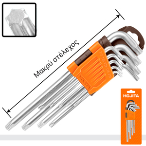 TORX KEY LONG 9PCS