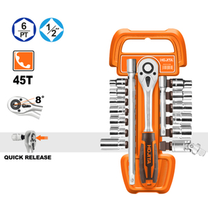 17 PCS 1/2" SOCKET SET
