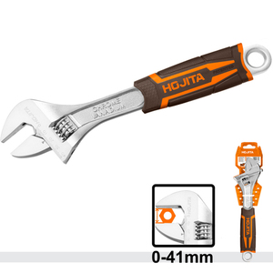 ADJUSTABLE WRENCH RUBBER HANDLE 300MM