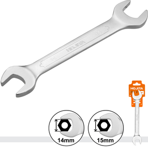 DOUBLE OPEN END SPANNER 14X15MM 