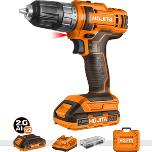 BRUSHLESS CORDLESS DRILL 45NM 20V SET