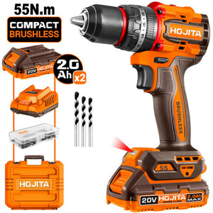 IMPACT DRILL 55NM 20V SET