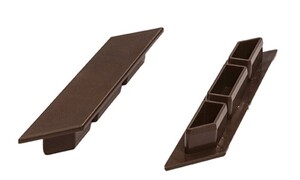 ΤΑΠΑ ΠΛΑΣΤΙΚΗ ΓΙΑ DECK ΠΕΡΙΦΡΑΞΗΣ  Φ12mm 60110 D.BROWN LEFT Φωτογραφία 3