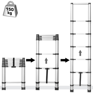 TELESCOPIC LADDER 6 STEPS