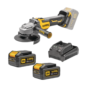 ΓΩΝΙΑΚΟΣ ΤΡΟΧΟΣ ΜΠΑΤΑΡΙΑΣ AG 125 18V PRO -2x5,0Ah FF Group