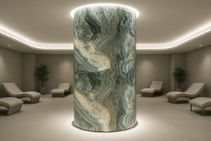 PVC MEGA PANEL 2.8/1220/2800mm ONYX GREEN 901 Φωτογραφία 5
