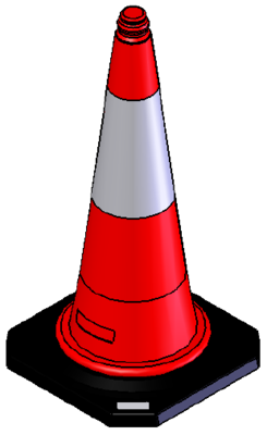 Plastic Cone 75 cm PARK-DH-PE-2 Photo 2