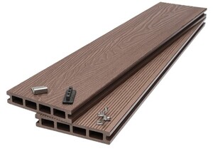 DECK-WPC ΔΑΠΕΔΟΥ ΝΕΑΣ ΓΕΝΙΑΣ 25/146mm L.BROWN 8040 Φωτογραφία 4