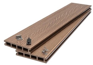 DECK-WPC ΔΑΠΕΔΟΥ ΝΕΑΣ ΓΕΝΙΑΣ 25/146mm TEAK 80155 Φωτογραφία 4