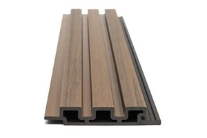 WPC PANEL 2ης ΓΕΝΙΑΣ ΜΕ 3D ΠΗΧΑΚΙΑ 25/147.5mm TEAK 5510 Φωτογραφία 3