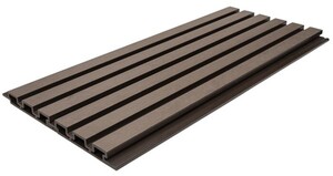 WPC PANEL ΜΕ 3D ΠΗΧΑΚΙΑ 25/176.5mm D.BROWN 8530 Φωτογραφία 2
