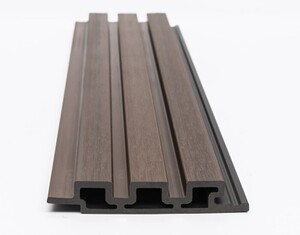 WPC PANEL 2ης ΓΕΝΙΑΣ ΜΕ 3D ΠΗΧΑΚΙΑ 25/147.5mm COFFEE 5530 Φωτογραφία 3