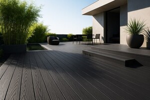 DECK-WPC ΔΑΠΕΔΟΥ ΝΕΑΣ ΓΕΝΙΑΣ 25/146mm D.GREY 8050 Φωτογραφία 5