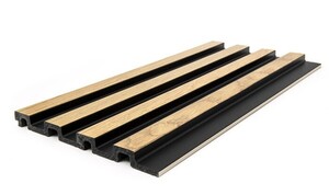 PS PANEL  ΜΕ 3D ΠΗΧΑΚΙΑ F4 RESIDENCE 21/122 mm  NAT.OAK/BLACK Φωτογραφία 4