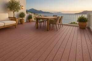 DECK-WPC ΔΑΠΕΔΟΥ ΝΕΑΣ ΓΕΝΙΑΣ 25/146mm L.BROWN 8040 Φωτογραφία 5