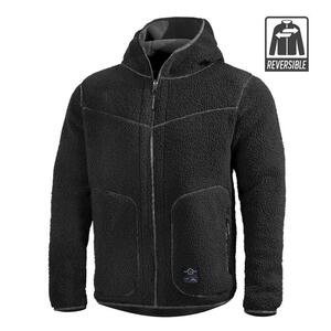 IANOS SHERPA 2-IN-1 REVERSIBLE FLEECE JACKET | K09057-129-BLACK/WOLF GREY