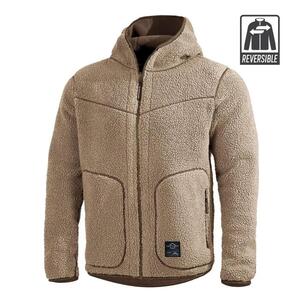 IANOS SHERPA 2-IN-1 REVERSIBLE FLEECE JACKET | K09057-127-KHAKI/RAL7013