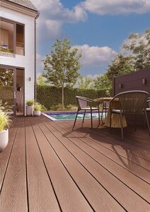 DECK-WPC ΔΑΠΕΔΟΥ ΝΕΑΣ ΓΕΝΙΑΣ 25/146mm TEAK 80155 Φωτογραφία 5