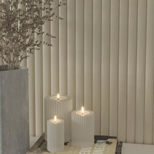 MDF PANEL ΜΕ 3D ΠΗΧΑΚΙΑ 806090 WAVE DL 16/119/2750mm SAND GREY Φωτογραφία 5