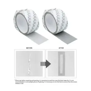 Adhesive Screen Repair Tape 5cm x 2m grey Photo 5