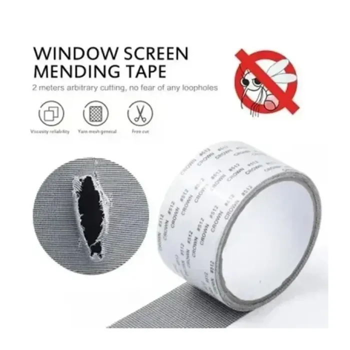 Adhesive Screen Repair Tape 5cm x 2m grey